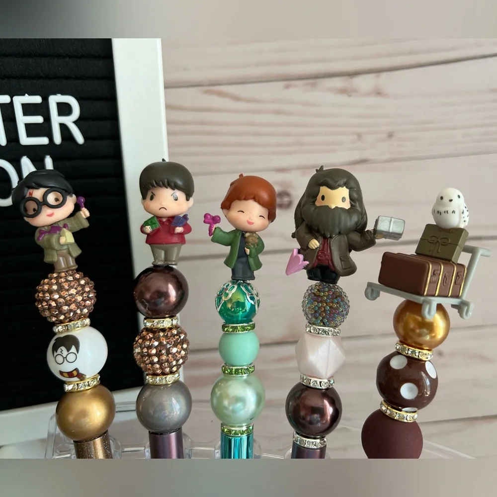Handmade “Rubeus Hagrid” Beaded Pen - Harry Potter Wizarding World Collection